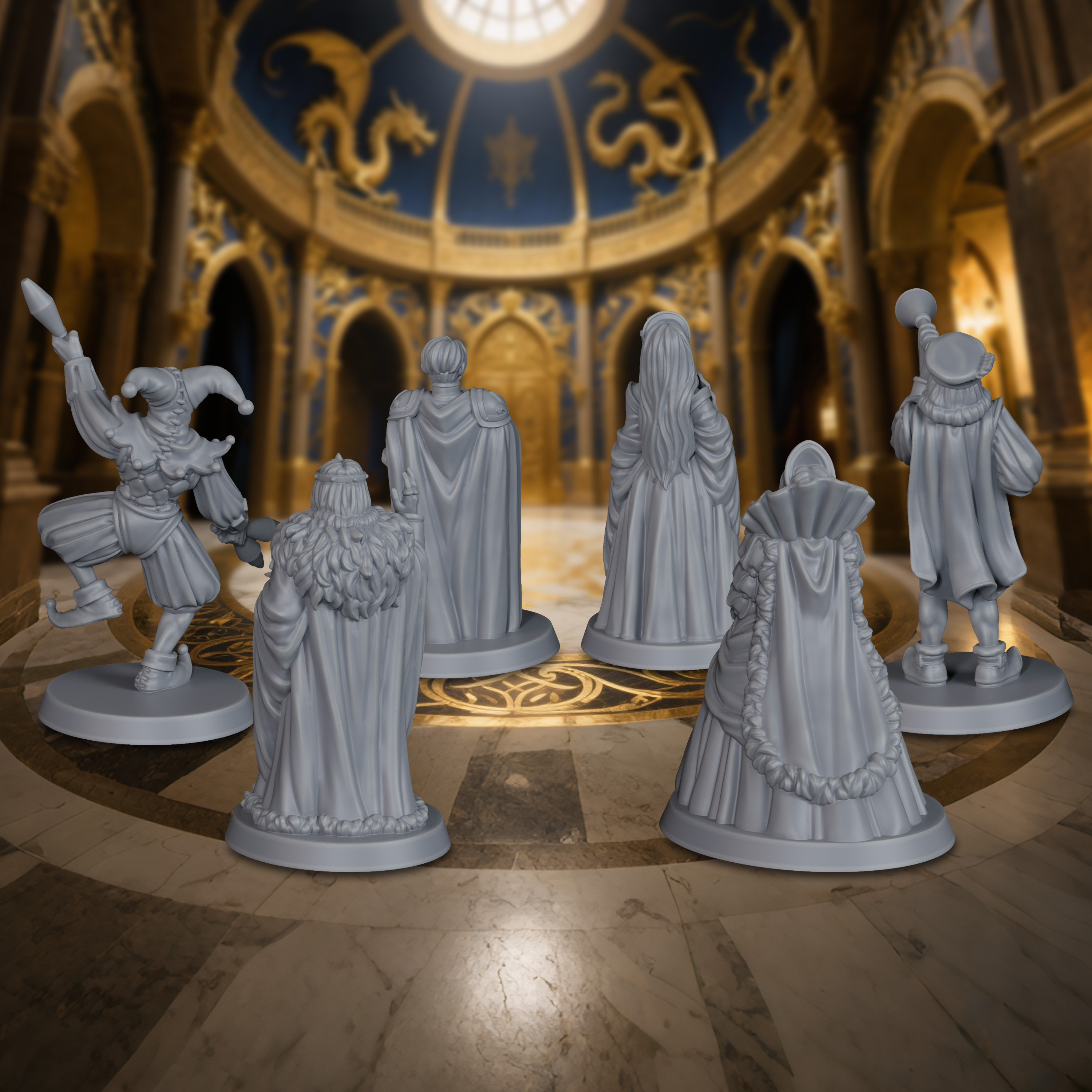 6Pcs TTRPG Royal NPC Miniature - Badminton Victory incelemesi ve fiyatı